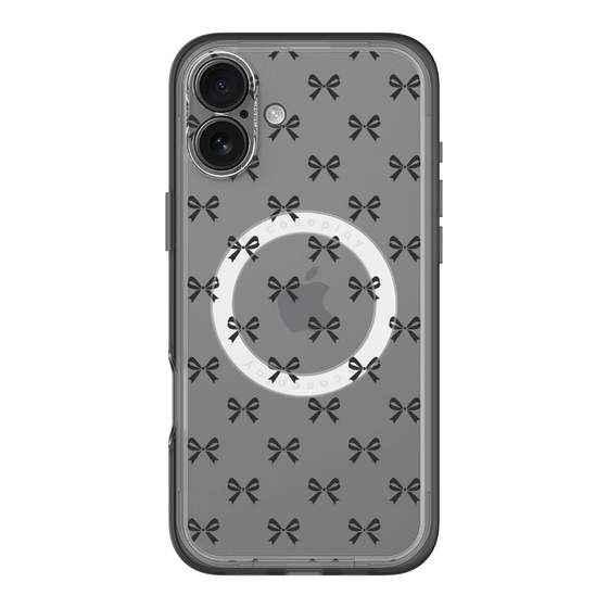 スリムプロテクションプレミアムケース with MagSafe［ シンプルリボン ］