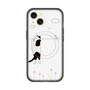 スリムプロテクションプレミアムケース with MagSafe［ 夢中に覗く三毛ねこ ］