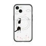 スリムプロテクションプレミアムケース with MagSafe［ 夢中に覗く三毛ねこ ］