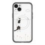 スリムプロテクションプレミアムケース with MagSafe［ 夢中に覗く三毛ねこ ］