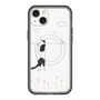スリムプロテクションプレミアムケース with MagSafe［ 夢中に覗く三毛ねこ ］
