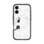 スリムプロテクションプレミアムケース with MagSafe［ 夢中に覗く三毛ねこ ］