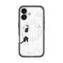 スリムプロテクションプレミアムケース with MagSafe［ 夢中に覗く三毛ねこ ］