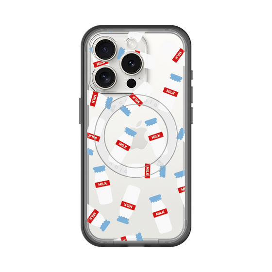 スリムプロテクションプレミアムケース with MagSafe［ おいしいミルク ］