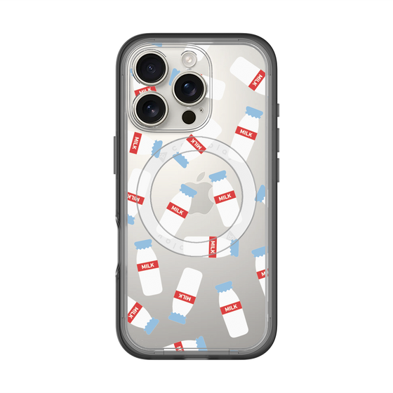 スリムプロテクションプレミアムケース with MagSafe［ おいしいミルク ］