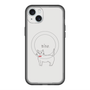 スリムプロテクションプレミアムケース with MagSafe［ 蝶ネクタイねこ - White ］