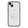 スリムプロテクションプレミアムケース with MagSafe［ 蝶ネクタイねこ - White ］
