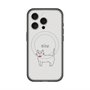 スリムプロテクションプレミアムケース with MagSafe［ 蝶ネクタイねこ - White ］
