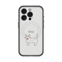 スリムプロテクションプレミアムケース with MagSafe［ 蝶ネクタイねこ - White ］