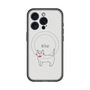 スリムプロテクションプレミアムケース with MagSafe［ 蝶ネクタイねこ - White ］