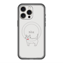 スリムプロテクションプレミアムケース with MagSafe［ 蝶ネクタイねこ - White ］