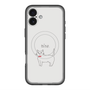 スリムプロテクションプレミアムケース with MagSafe［ 蝶ネクタイねこ - White ］