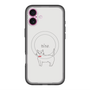 スリムプロテクションプレミアムケース with MagSafe［ 蝶ネクタイねこ - White ］