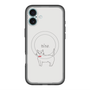 スリムプロテクションプレミアムケース with MagSafe［ 蝶ネクタイねこ - White ］