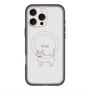 スリムプロテクションプレミアムケース with MagSafe［ 蝶ネクタイねこ - White ］