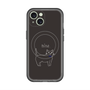 スリムプロテクションプレミアムケース with MagSafe［ 蝶ネクタイねこ - Black ］