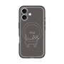 スリムプロテクションプレミアムケース with MagSafe［ 蝶ネクタイねこ - Black ］