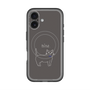 スリムプロテクションプレミアムケース with MagSafe［ 蝶ネクタイねこ - Black ］