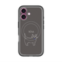 スリムプロテクションプレミアムケース with MagSafe［ 蝶ネクタイねこ - Black ］
