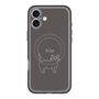 スリムプロテクションプレミアムケース with MagSafe［ 蝶ネクタイねこ - Black ］