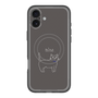 スリムプロテクションプレミアムケース with MagSafe［ 蝶ネクタイねこ - Black ］