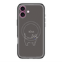 スリムプロテクションプレミアムケース with MagSafe［ 蝶ネクタイねこ - Black ］