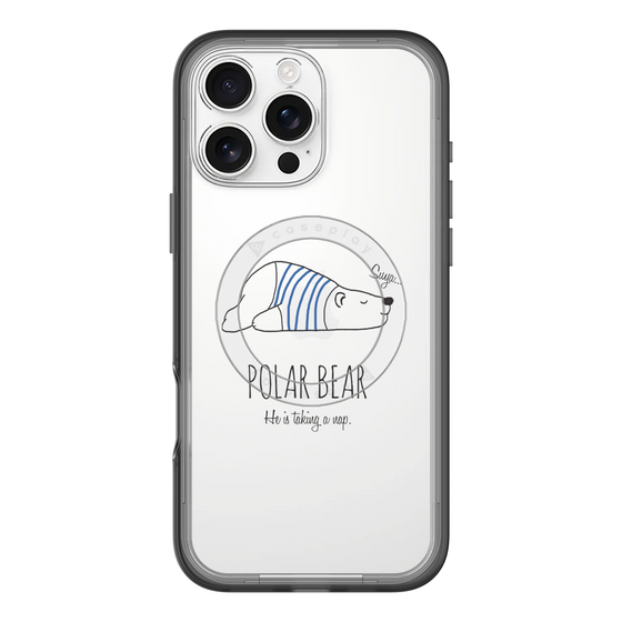 スリムプロテクションプレミアムケース with MagSafe［ おやすみポーラベア ］