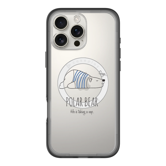 スリムプロテクションプレミアムケース with MagSafe［ おやすみポーラベア ］