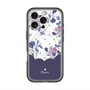 スリムプロテクションプレミアムケース with MagSafe［ ツインドットフラワー - Navy ］