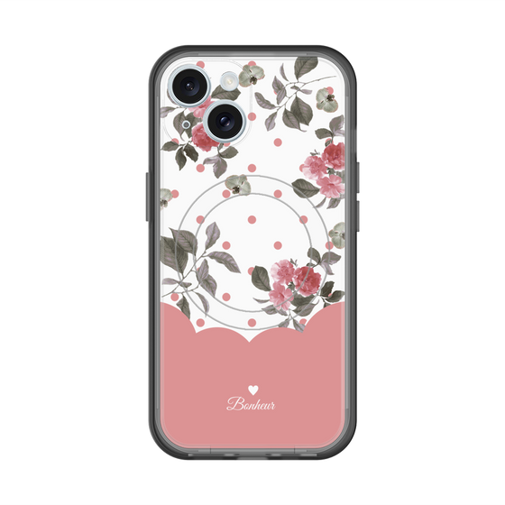 スリムプロテクションプレミアムケース with MagSafe［ ツインドットフラワー - Pink ］