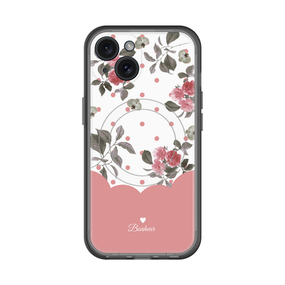 スリムプロテクションプレミアムケース with MagSafe［ ツインドットフラワー - Pink ］