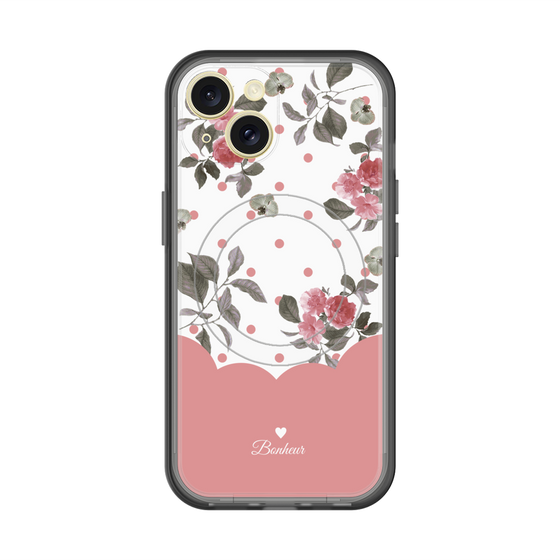 スリムプロテクションプレミアムケース with MagSafe［ ツインドットフラワー - Pink ］