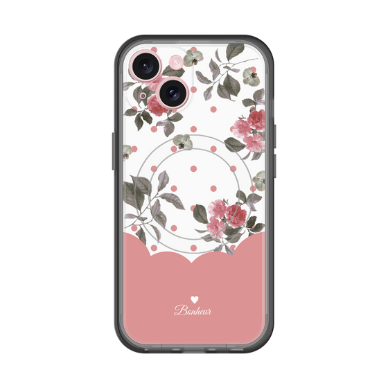スリムプロテクションプレミアムケース with MagSafe［ ツインドットフラワー - Pink ］