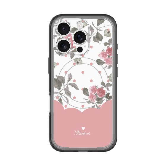 スリムプロテクションプレミアムケース with MagSafe［ ツインドットフラワー - Pink ］