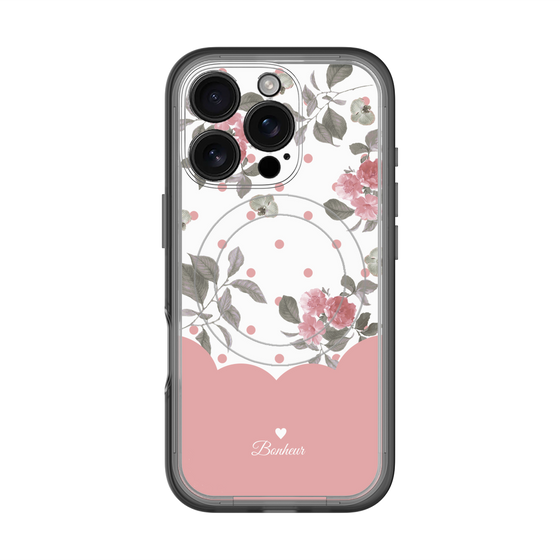 スリムプロテクションプレミアムケース with MagSafe［ ツインドットフラワー - Pink ］