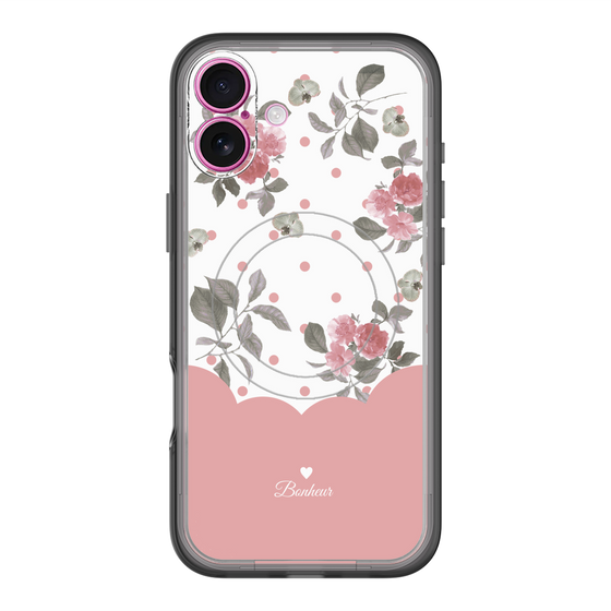 スリムプロテクションプレミアムケース with MagSafe［ ツインドットフラワー - Pink ］