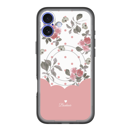 スリムプロテクションプレミアムケース with MagSafe［ ツインドットフラワー - Pink ］