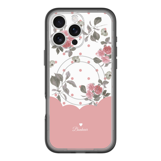 スリムプロテクションプレミアムケース with MagSafe［ ツインドットフラワー - Pink ］
