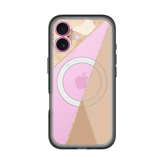 スリムプロテクションプレミアムケース with MagSafe［ マーブルトライアングルパレット - Beige ］
