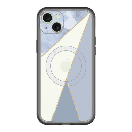 スリムプロテクションプレミアムケース with MagSafe［ マーブルトライアングルパレット - Blue ］