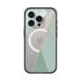 スリムプロテクションプレミアムケース with MagSafe［ マーブルトライアングルパレット - Green ］
