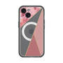 スリムプロテクションプレミアムケース with MagSafe［ マーブルトライアングルパレット - Pink ］