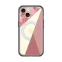 スリムプロテクションプレミアムケース with MagSafe［ マーブルトライアングルパレット - Pink ］