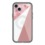 スリムプロテクションプレミアムケース with MagSafe［ マーブルトライアングルパレット - Pink ］