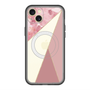 スリムプロテクションプレミアムケース with MagSafe［ マーブルトライアングルパレット - Pink ］