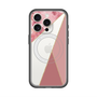 スリムプロテクションプレミアムケース with MagSafe［ マーブルトライアングルパレット - Pink ］