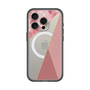 スリムプロテクションプレミアムケース with MagSafe［ マーブルトライアングルパレット - Pink ］