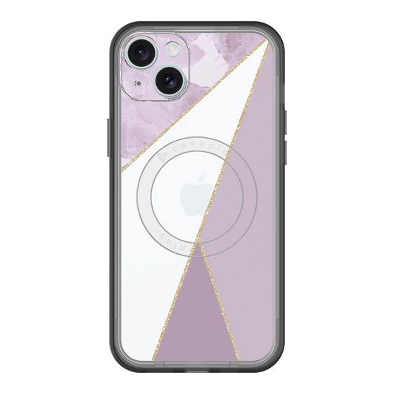 スリムプロテクションプレミアムケース with MagSafe［ マーブルトライアングルパレット - Purple ］