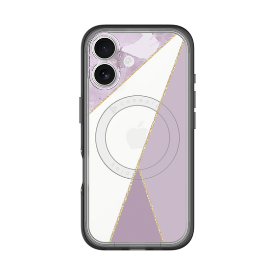 スリムプロテクションプレミアムケース with MagSafe［ マーブルトライアングルパレット - Purple ］