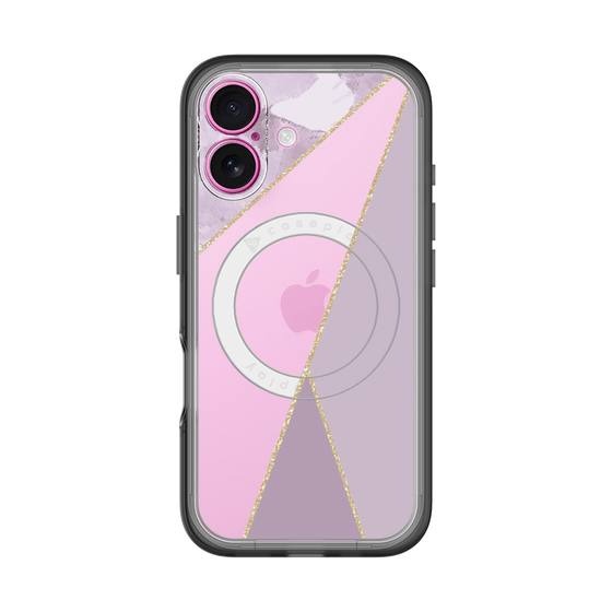 スリムプロテクションプレミアムケース with MagSafe［ マーブルトライアングルパレット - Purple ］